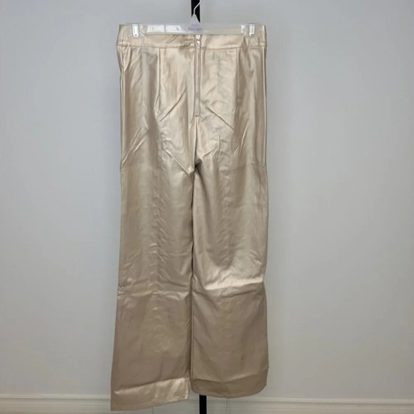 Fashion  Nova Gold Lace Up Pants Size Medium NWT - Picture 4 of 7